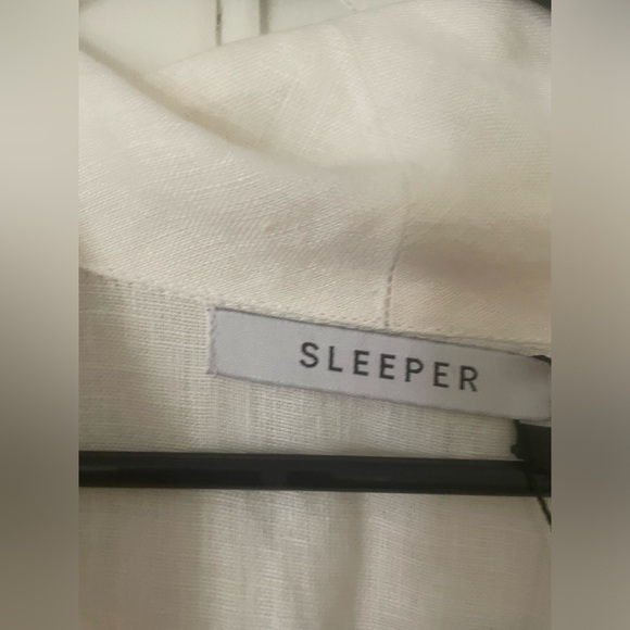 Brand New Daily Sleeper White Linen Belted Robe/Dress - Picture 5 of 8